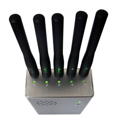 5 باند Blutooth WiFi Jammer GPS همه مسدود کننده دوربین بی سیم 3W 50-60Hz